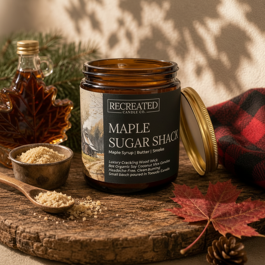 Maple Sugar Candle - 8oz Cozy Scent for a Warm Ambiance