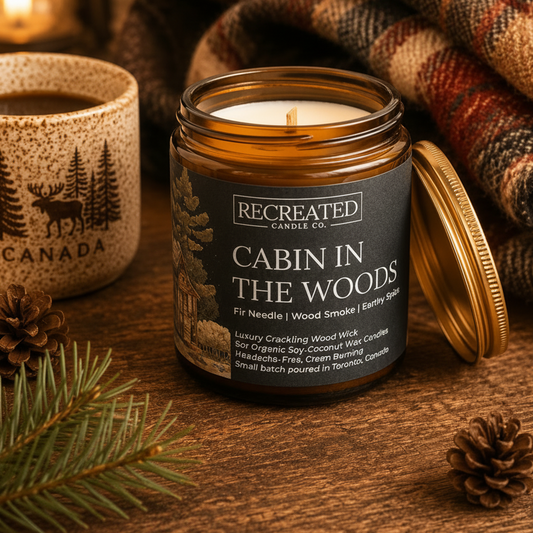 Cabin In The Woods Candle - 8oz Natural Soy Wax with Rustic Scents