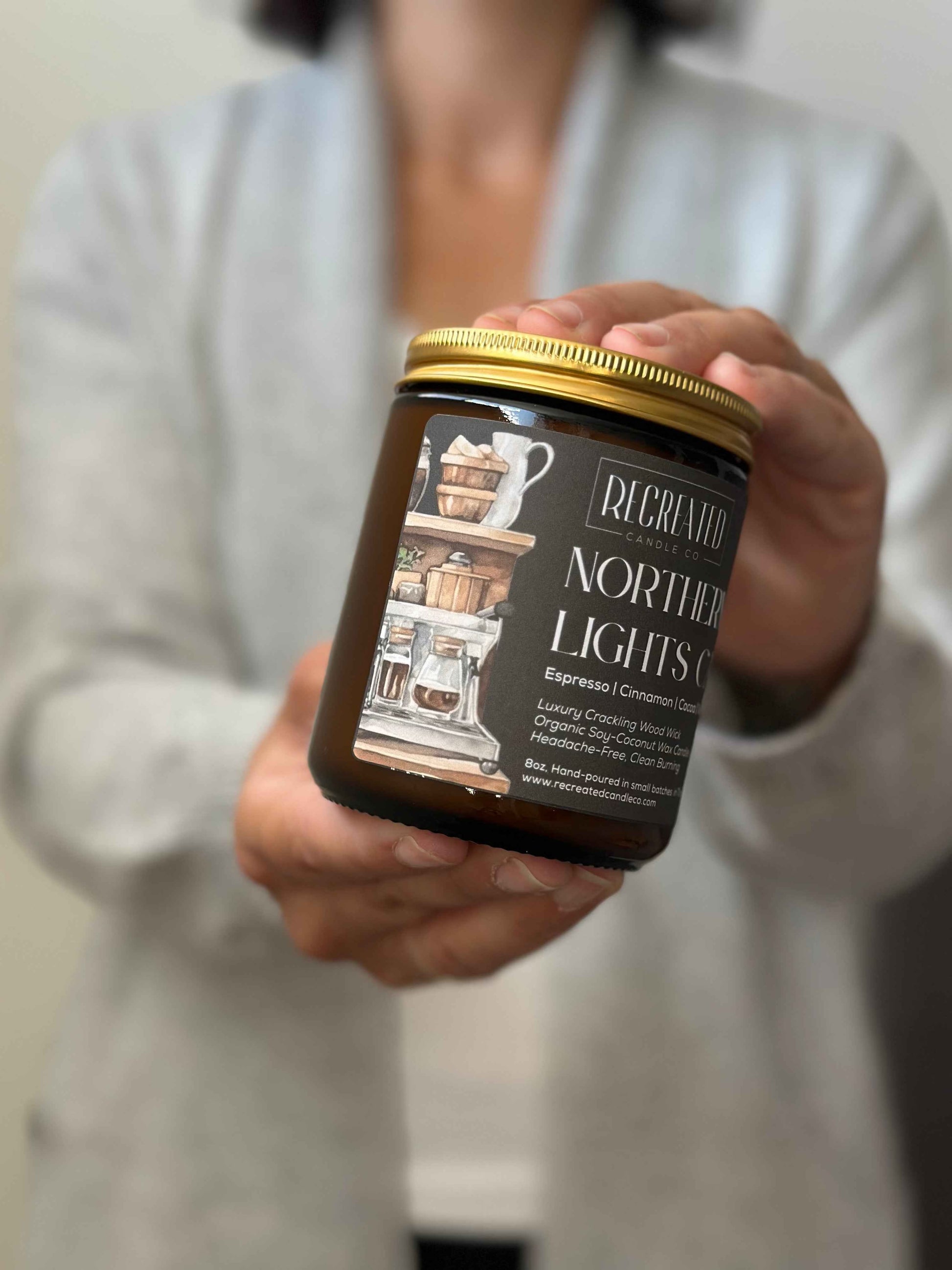 Northern Lights Cafe 8oz Candle