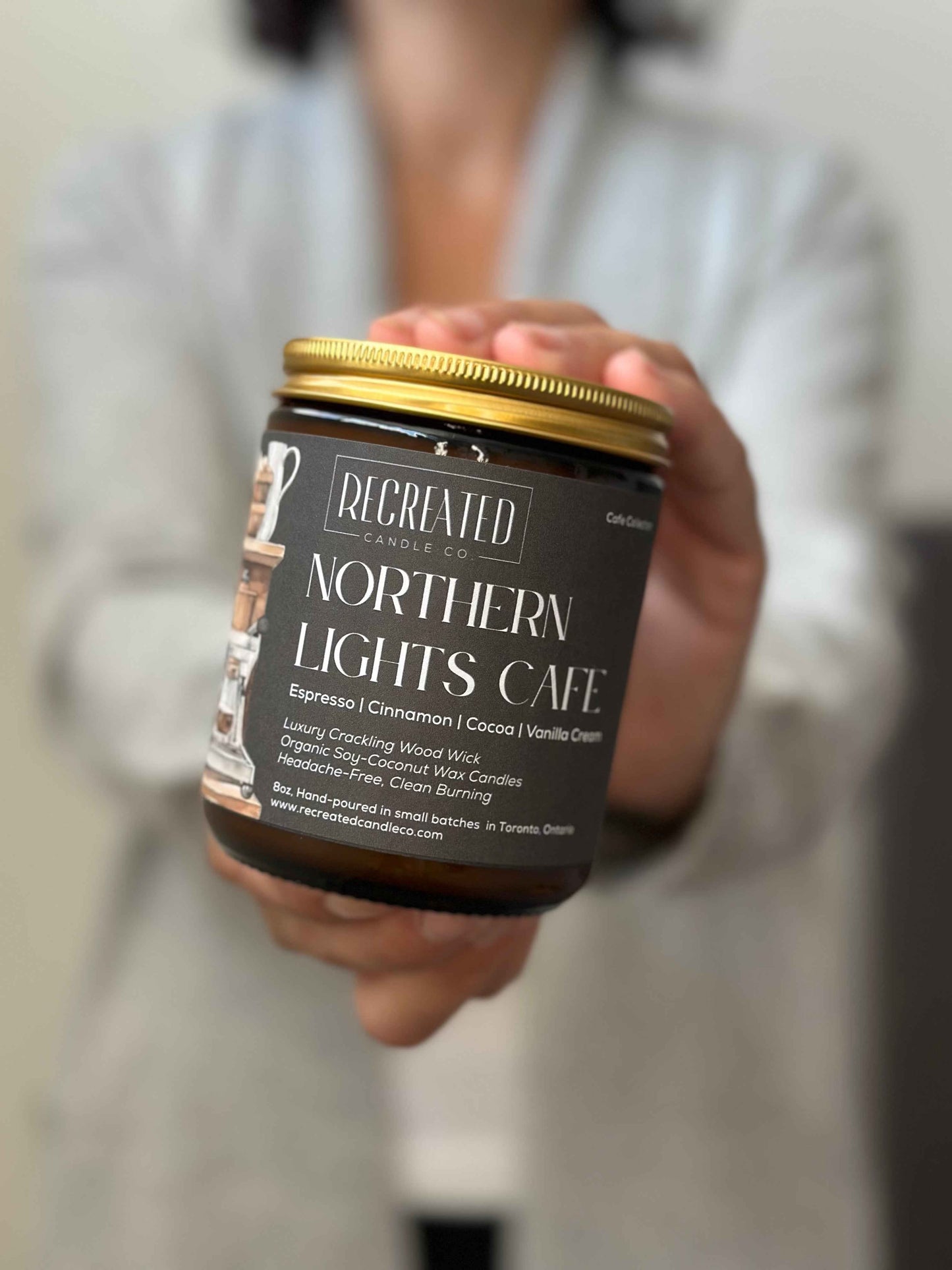 Northern Lights Cafe 8oz Candle