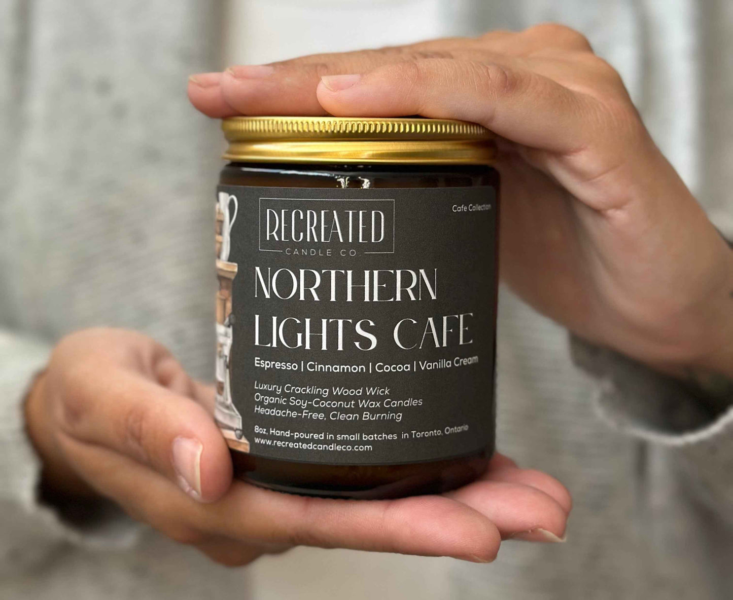 Northern Lights Cafe 8oz Candle