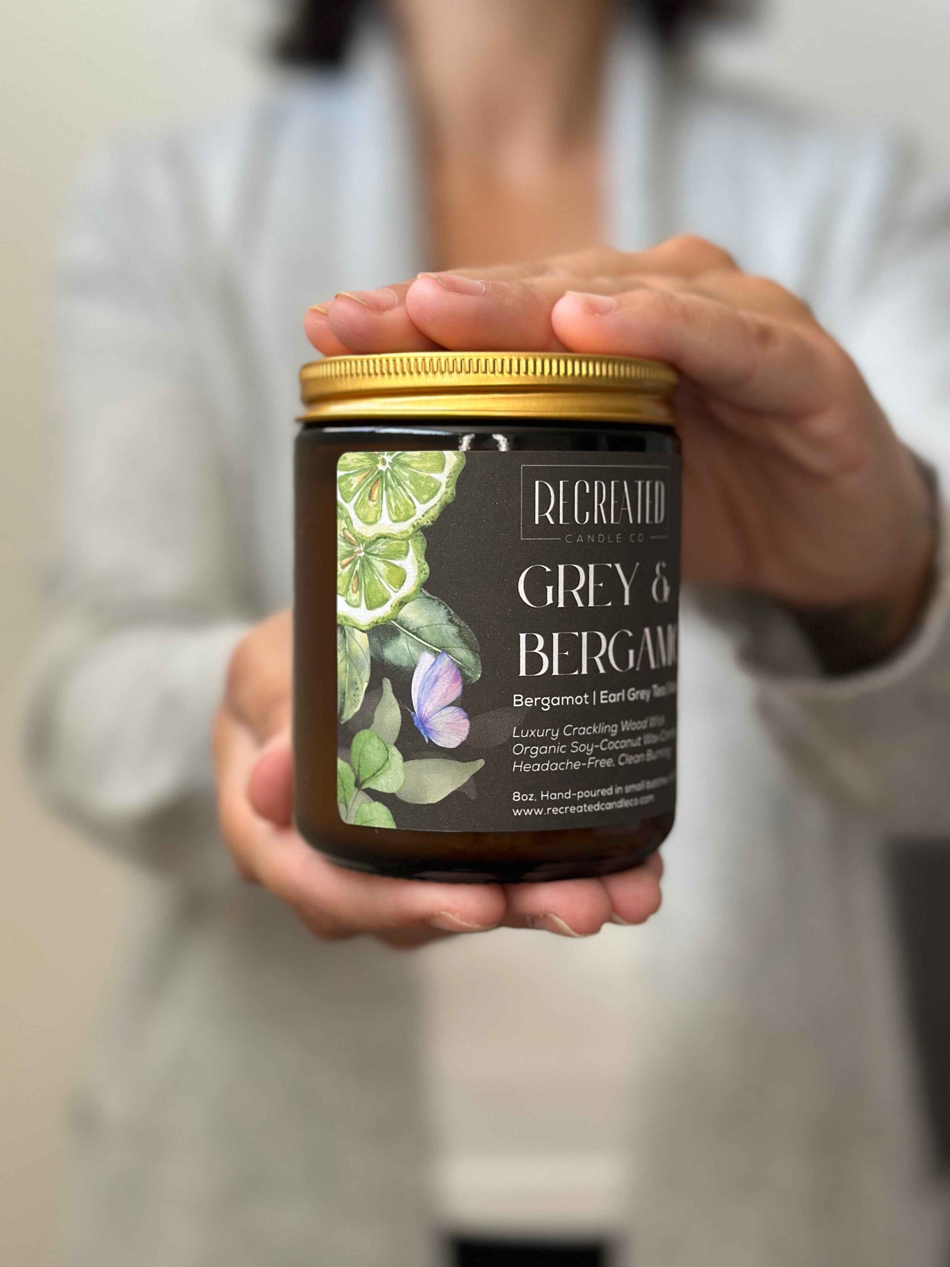 Grey & Bergamot 8oz Candle