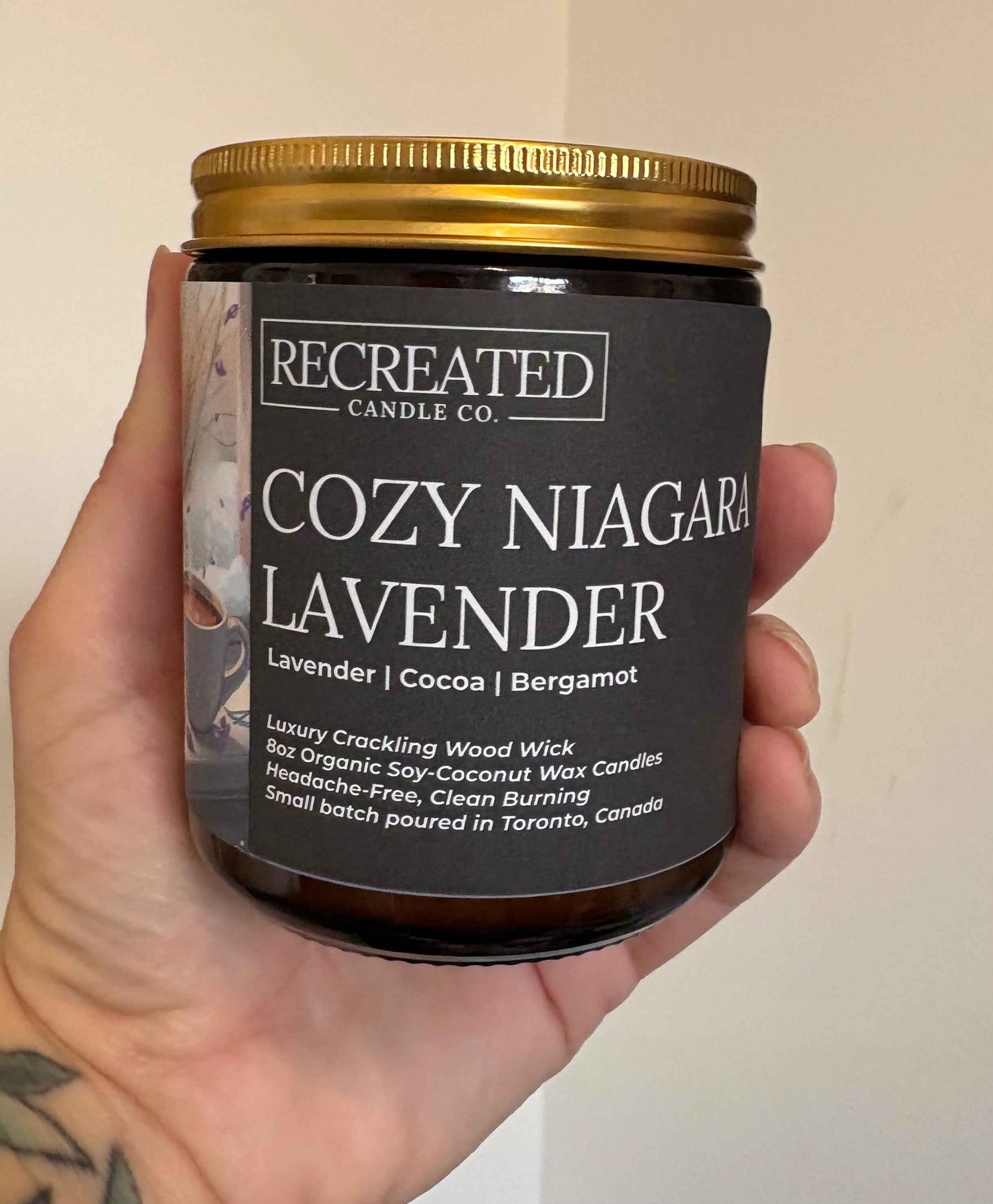 Cozy Niagara Lavender 8oz Candle