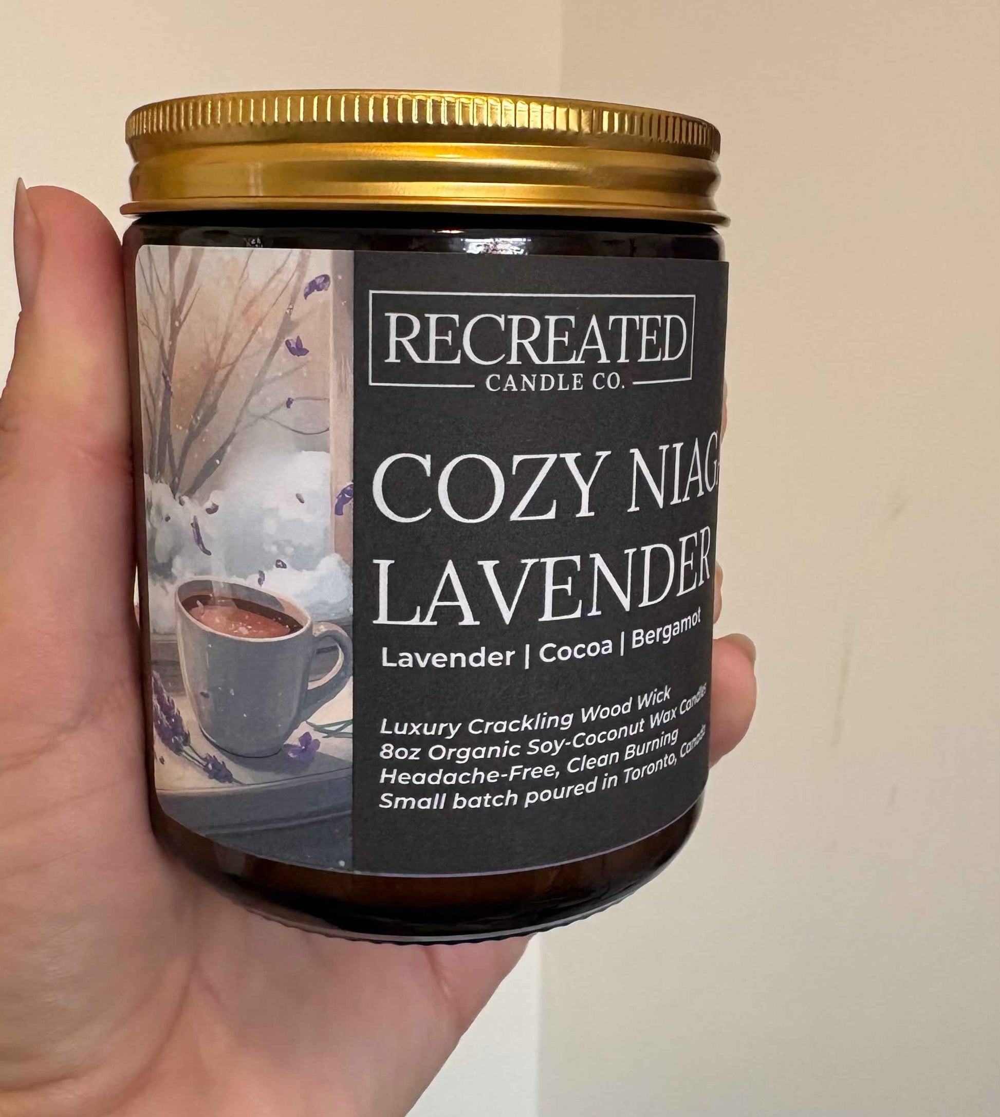 Cozy Niagara Lavender 8oz Candle