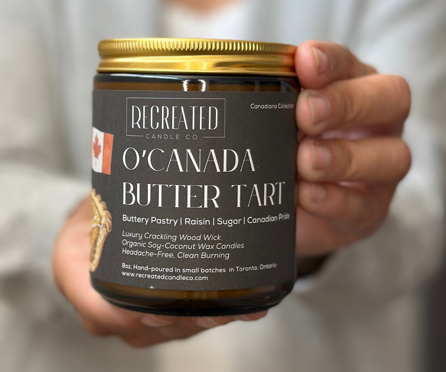 O'Canada Butter Tart 8oz Candle