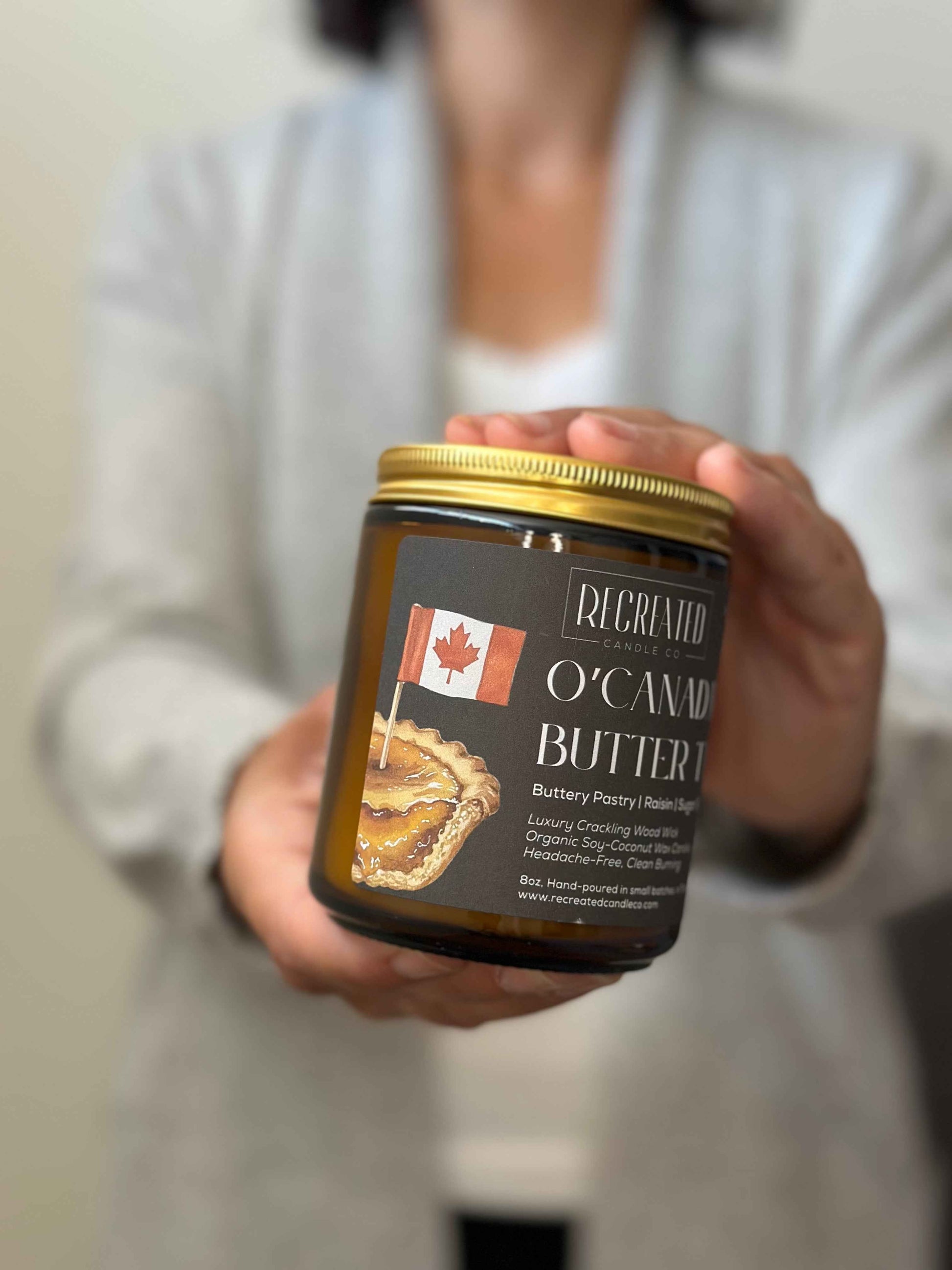 O'Canada Butter Tart 8oz Candle